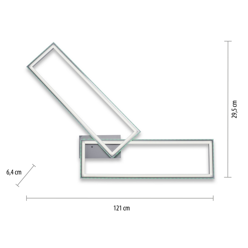 Leuchten Direkt 14635-55 - LED RGB dimbar taklampa FELIX LED/34,5W/230V