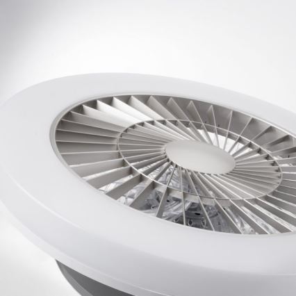 Leuchten Direkt 14645-55 - LED Belysning med en fläkt  LEONARD LED/27W/230V
