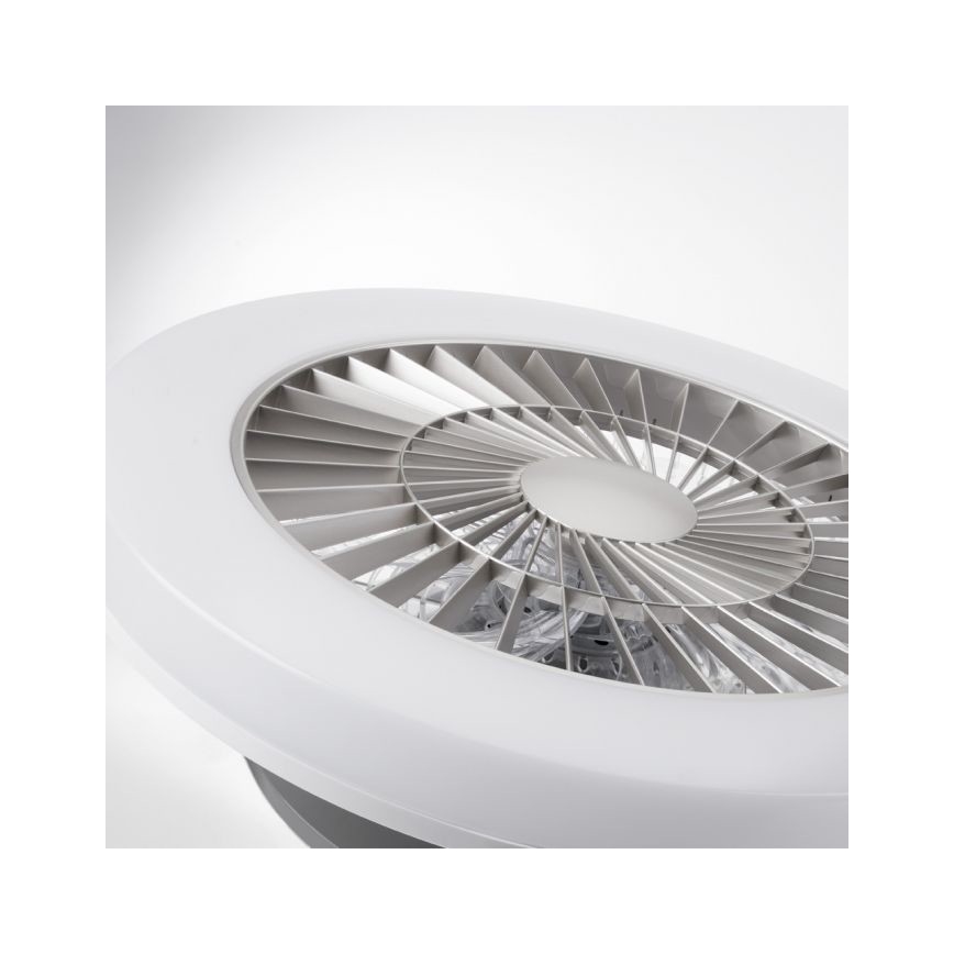 Leuchten Direkt 14645-55 - LED Belysning med en fläkt  LEONARD LED/27W/230V