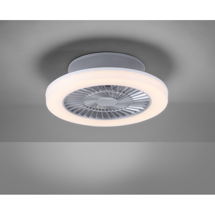 Leuchten Direkt 14645-55 - LED Belysning med en fläkt  LEONARD LED/27W/230V