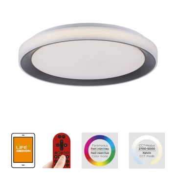 Leuchten Direkt 14659-18 - LED RGB Dimbar belysning LOLA LED/24W/230V Tuya + Fjärrstyrd