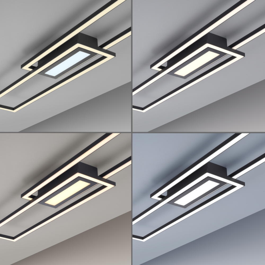 Leuchten Direkt 14696-18 - LED dimbar taklampa ASMIN LED/45W/230V svart