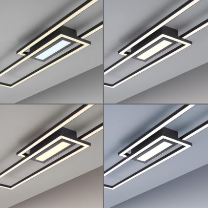 Leuchten Direkt 14696-18 - Fäst LED ljusreglerad ljuskrona ASMIN LED/45W/230V svart
