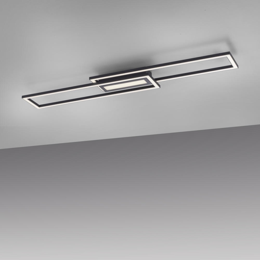Leuchten Direkt 14696-18 - Fäst LED ljusreglerad ljuskrona ASMIN LED/45W/230V svart