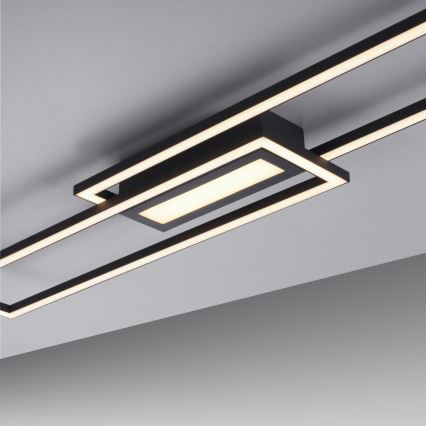 Leuchten Direkt 14696-18 - Fäst LED ljusreglerad ljuskrona ASMIN LED/45W/230V svart