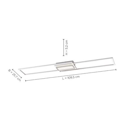 Leuchten Direkt 14711-55 - LED Dimbar taklampa ASMIN LED/42W/230V 3000-5000K + fjärrkontroll