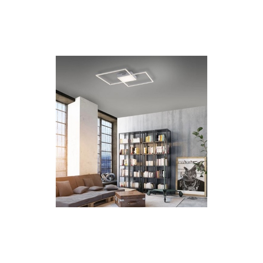 Leuchten Direkt 14712-55-LED ljusreglerad taklampa  ASMIN LED/42W/230V + fjärrkontroll