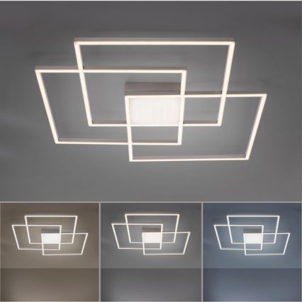 Leuchten Direkt 14713-55 - LED ljusreglerad fastsatt Ljuskrona  ASMIN LED/45W/230V + fjärrkontroll