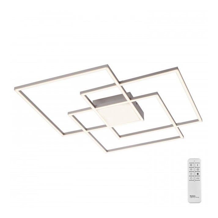 Leuchten Direkt 14713-55 - LED ljusreglerad fastsatt Ljuskrona  ASMIN LED/45W/230V + fjärrkontroll