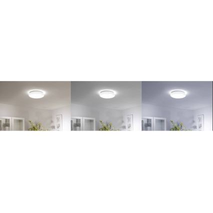 Leuchten Direkt 14742-16 - LEDRGB ljusreglerad taklampa  JUPI LOLASMART LED/18W/230V Tuya 2700-5000K + fjärrkontroll 