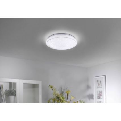Leuchten Direkt 14743-16 - LEDRGB ljusreglerad taklampa  JUPI LED/28W/230V Tuya 2700-5000K + fjärrkontroll