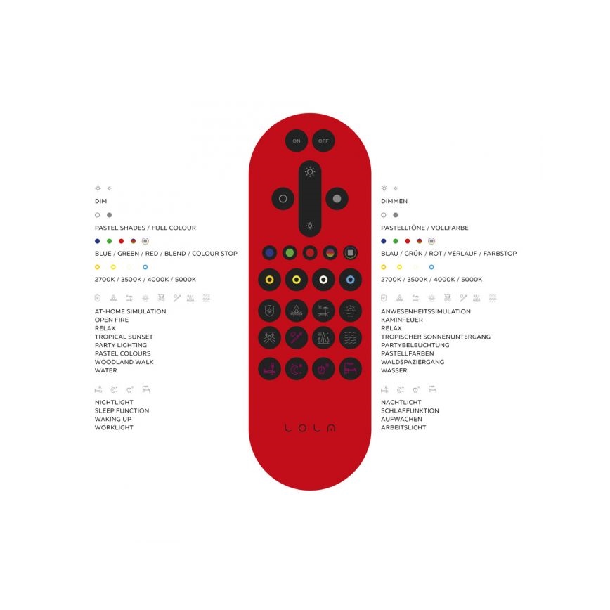 Leuchten Direkt 14743-16 - LEDRGB ljusreglerad taklampa  JUPI LED/28W/230V Tuya 2700-5000K + fjärrkontroll
