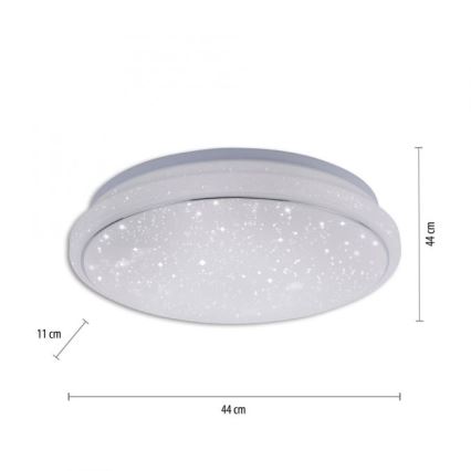 Leuchten Direkt 14743-16 - LEDRGB ljusreglerad taklampa  JUPI LED/28W/230V Tuya 2700-5000K + fjärrkontroll