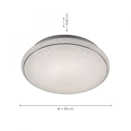 Leuchten Direkt 14744-16 - LEDRGB ljusreglerad taklampa   JUPI LOLASMART LED/32W/230V + fjärrkontroll 
