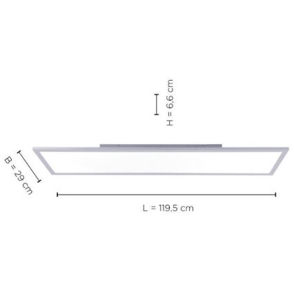 Leuchten Direkt 14753-21 - LED fastsatt panel  FLAT LED/22W/230V