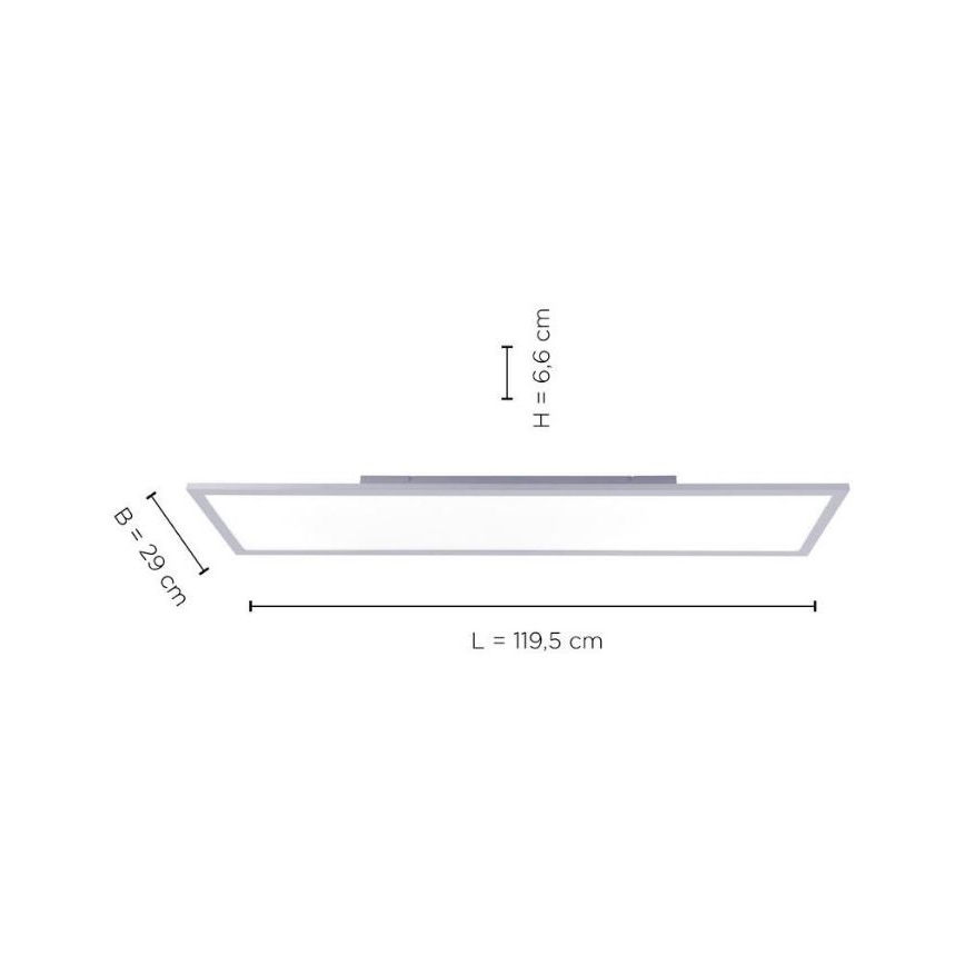 Leuchten Direkt 14753-21 - LED fastsatt panel  FLAT LED/22W/230V