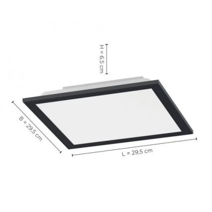 Leuchten Direkt 14754-18- LED ljusreglerad taklampa  FLAT LED/20W/230V 2700K-5000K + fjärrkontroll 