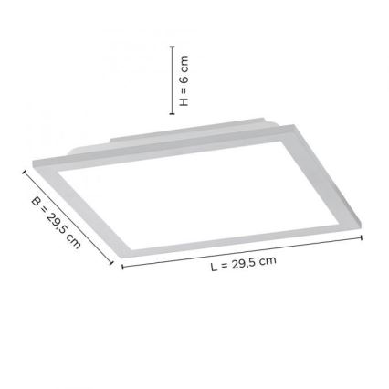 Leuchten Direkt 14754-21- LED ljusreglerad taklampa  FLAT LED/20W/230V 2700K-5000K + fjärrkontroll 