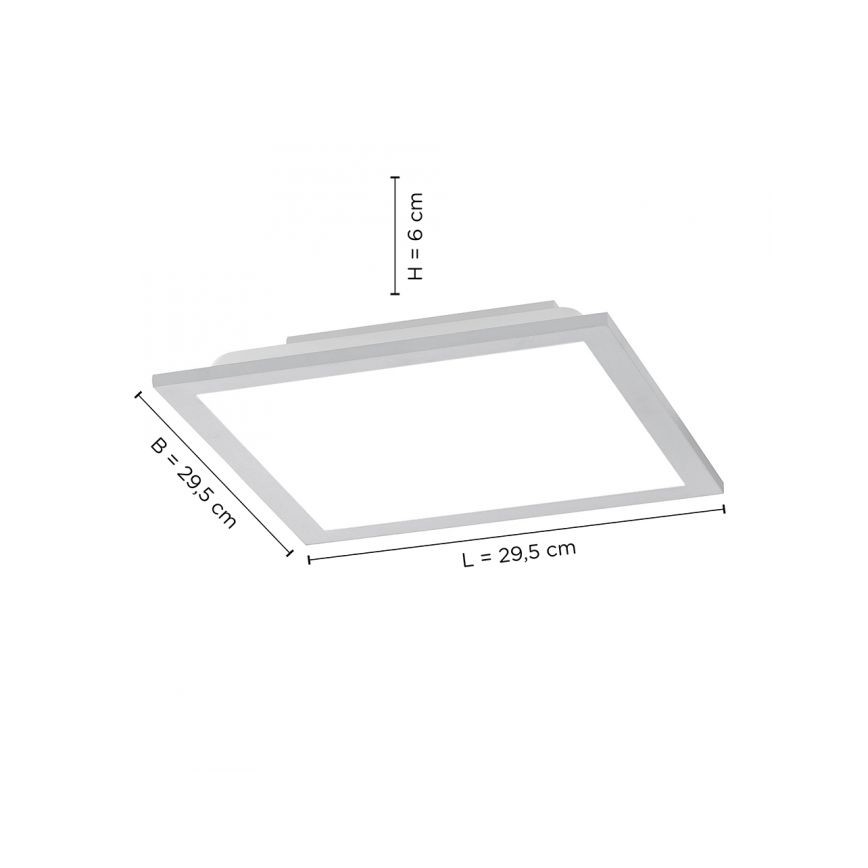 Leuchten Direkt 14754-21- LED ljusreglerad taklampa  FLAT LED/20W/230V 2700K-5000K + fjärrkontroll 
