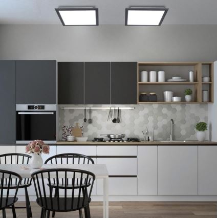 Leuchten Direkt 14755-18 - LED ljusreglerad taklampa  FLAT LED/28W/230V 2700-5000 + fjärrkontroll