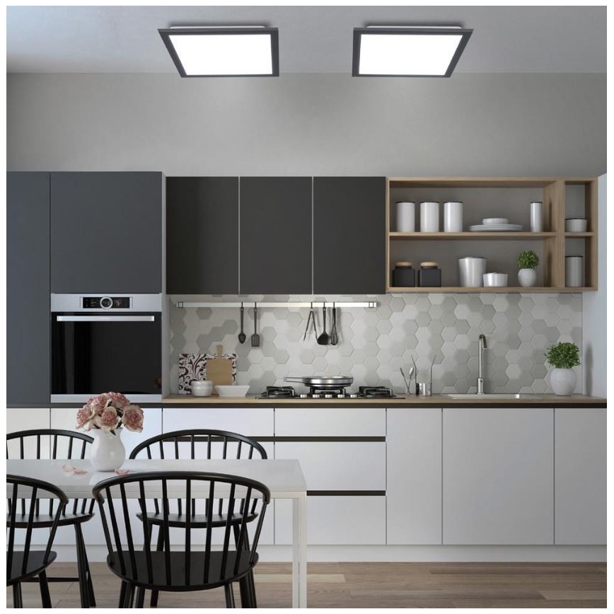 Leuchten Direkt 14755-18 - LED ljusreglerad taklampa  FLAT LED/28W/230V 2700-5000 + fjärrkontroll