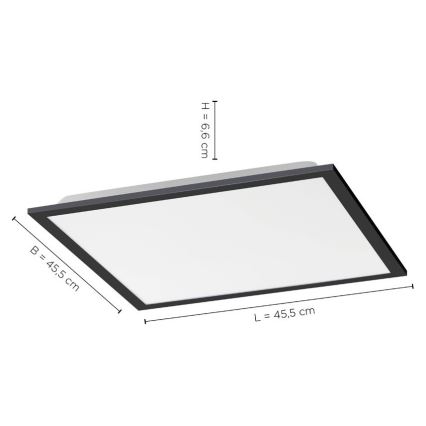 Leuchten Direkt 14755-18 - LED ljusreglerad taklampa  FLAT LED/28W/230V 2700-5000 + fjärrkontroll