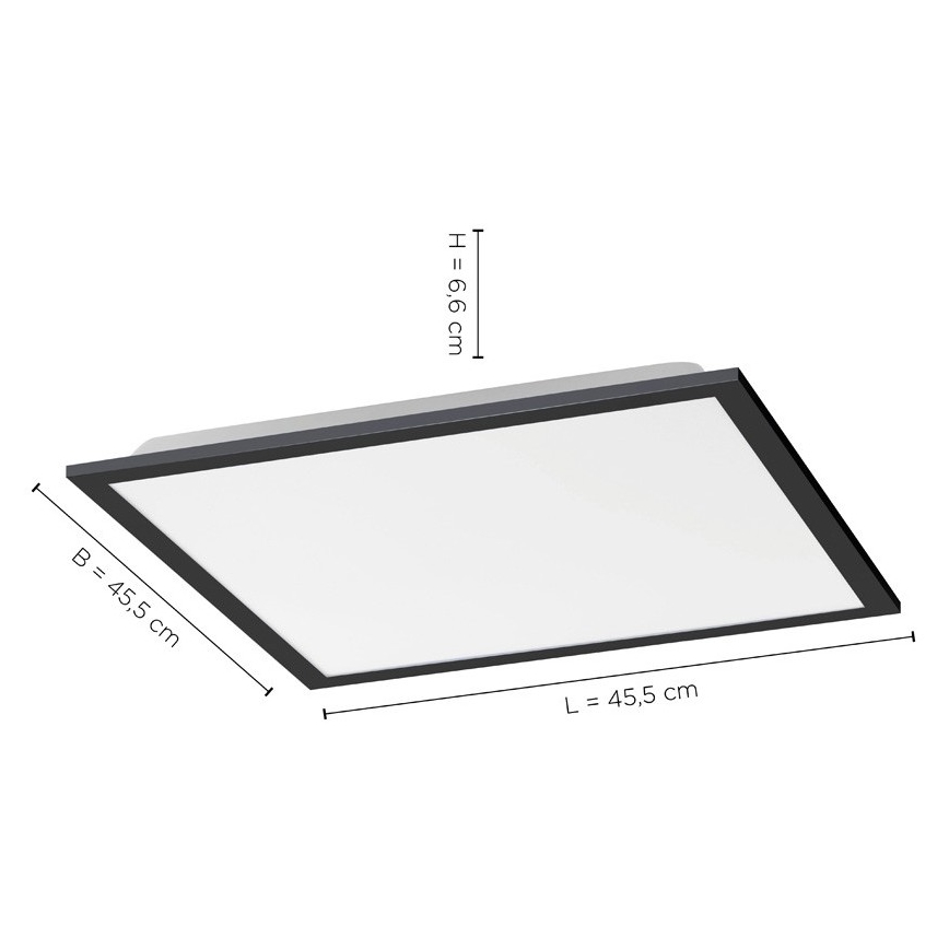 Leuchten Direkt 14755-18 - LED ljusreglerad taklampa  FLAT LED/28W/230V 2700-5000 + fjärrkontroll