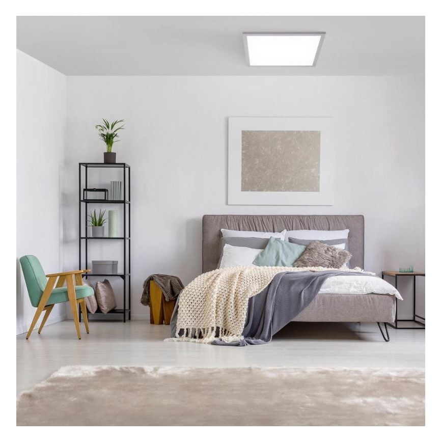 Leuchten Direkt 14755-21- LED ljusreglerad taklampa  FLAT LED/28W/230V 2700-5000K + fjärrkontroll 