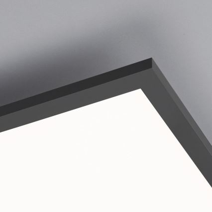 Leuchten Direkt 14757-18 - LED ljusreglerad fastsatt panel  FLAT LED/36W/230V 2700-5000K svart  + fjärrkontroll