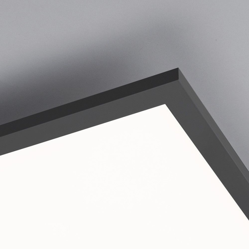 Leuchten Direkt 14757-18 - LED ljusreglerad fastsatt panel  FLAT LED/36W/230V 2700-5000K svart  + fjärrkontroll