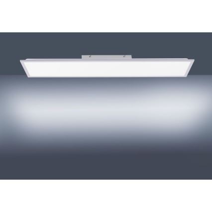 Leuchten Direkt 14757-21 - LED ljusreglerad fastsatt panel  FLAT LED/36W/230V 2700-5000K silver + fjärrkontroll