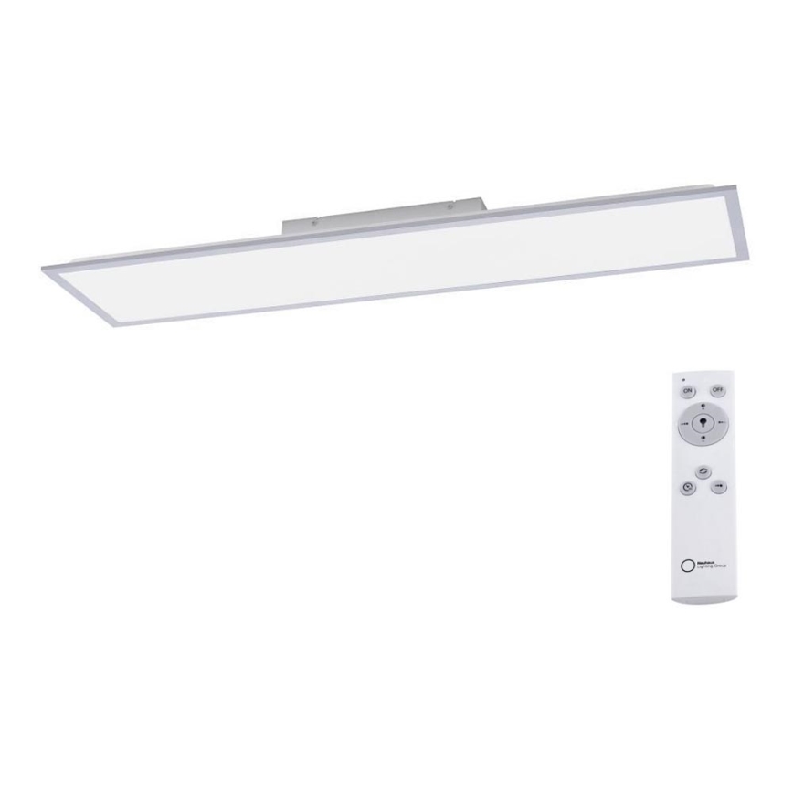 Leuchten Direkt 14757-21 - LED ljusreglerad fastsatt panel  FLAT LED/36W/230V 2700-5000K silver + fjärrkontroll