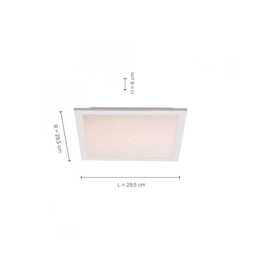 Leuchten Direkt 14760-16 - LED ljusreglerad taklampa  STARRYFLAT LED/20W/230V 2700-5000K + fjärrkontroll 