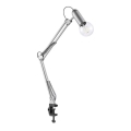 Leuchten Direkt 14773-55 - Bordslampa med klämma TURN ME 1xE27/60W/230V matt krom