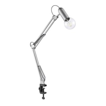 Leuchten Direkt 14773-55 - Bordslampa med klämma TURN ME 1xE27/60W/230V matt krom