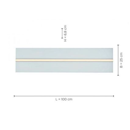 Leuchten Direkt 14854-16 - LED ljusreglerad taklampa  EDGING LED/30W/230V 2700-5000K + fjärrkontroll 