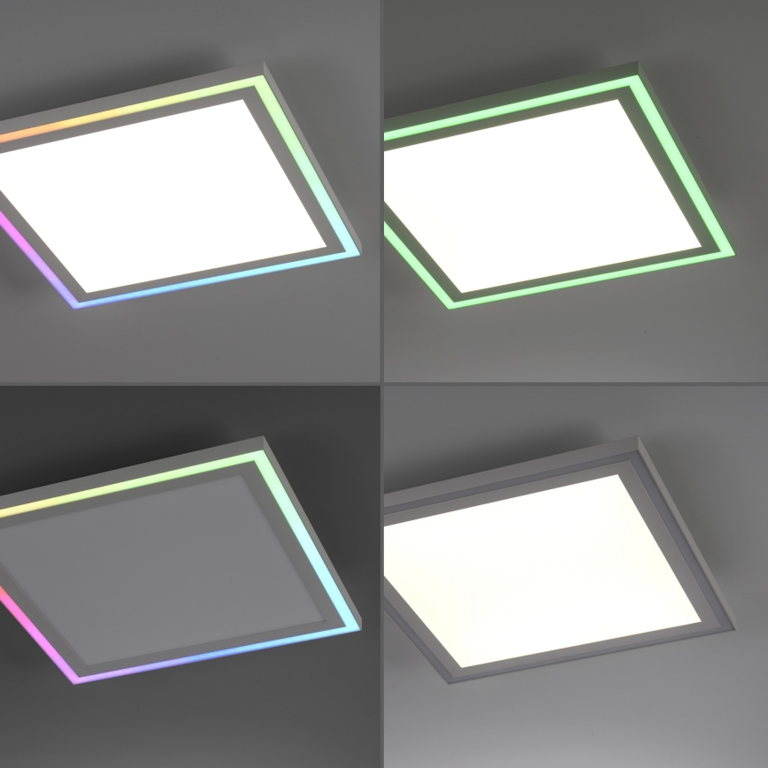 Leuchten Direkt 14900-16 - LED RGB dimbar taklampa EDGING LED/24W/230V + fjärrkontroll