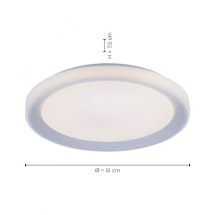 Leuchten Direkt 15110-21 - LEDRGB ljusreglerad taklampa  LENI LOLASMART LED/40W/230V + fjärrkontroll