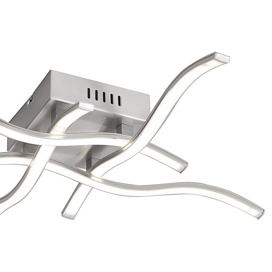Leuchten Direkt 15131-55 - LED fastsatt Ljuskrona  WAWE 4xLED/4,6W/230V matt krom