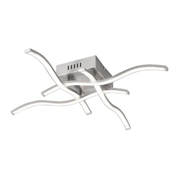 Leuchten Direkt 15131-55 - LED fastsatt Ljuskrona  WAWE 4xLED/4,6W/230V matt krom