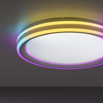 Leuchten Direkt 15154-16 - LED RGB Dimmable ceiling belysning EDGING LED/39W/230V