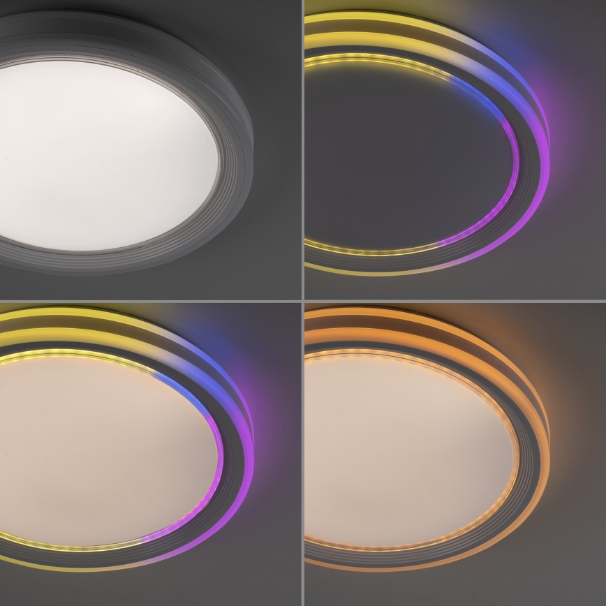 Leuchten Direkt 15154-16 - LED RGB Dimmable ceiling belysning EDGING LED/39W/230V