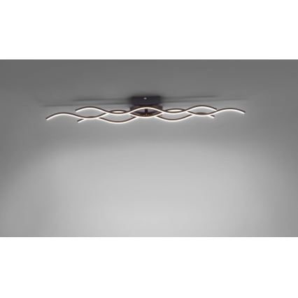 Leuchten Direkt 15166-18 - LED fastsatt Ljuskrona  WAWE LED/28W/230V svart