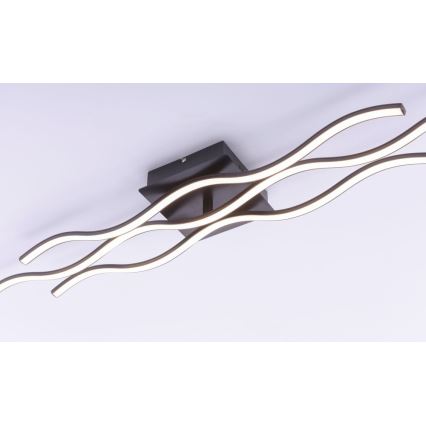 Leuchten Direkt 15166-18 - LED fastsatt Ljuskrona  WAWE LED/28W/230V svart