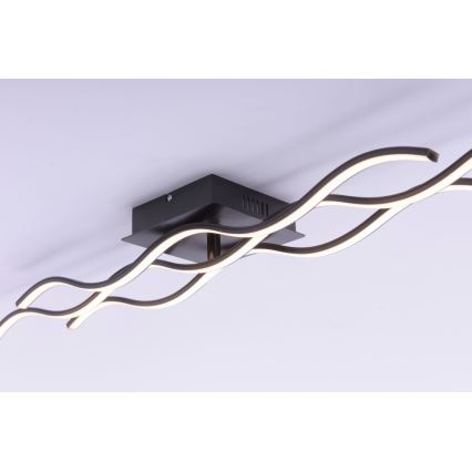 Leuchten Direkt 15166-18 - LED fastsatt Ljuskrona  WAWE LED/28W/230V svart