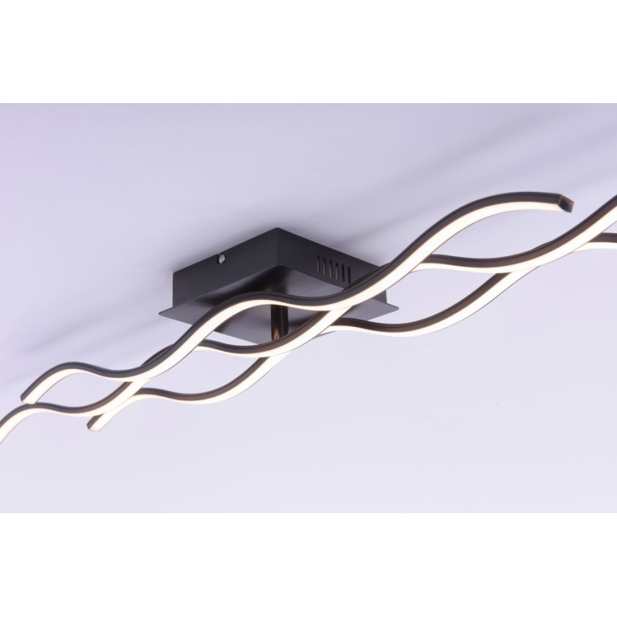 Leuchten Direkt 15166-18 - LED fastsatt Ljuskrona  WAWE LED/28W/230V svart
