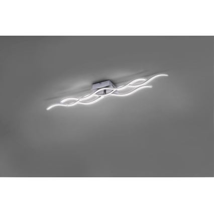 Leuchten Direkt 15166-55 - LED fastsatt Ljuskrona  WAWE LED/28W/230V matt krom