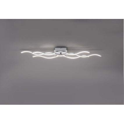 Leuchten Direkt 15166-55 - LED fastsatt Ljuskrona  WAWE LED/28W/230V matt krom