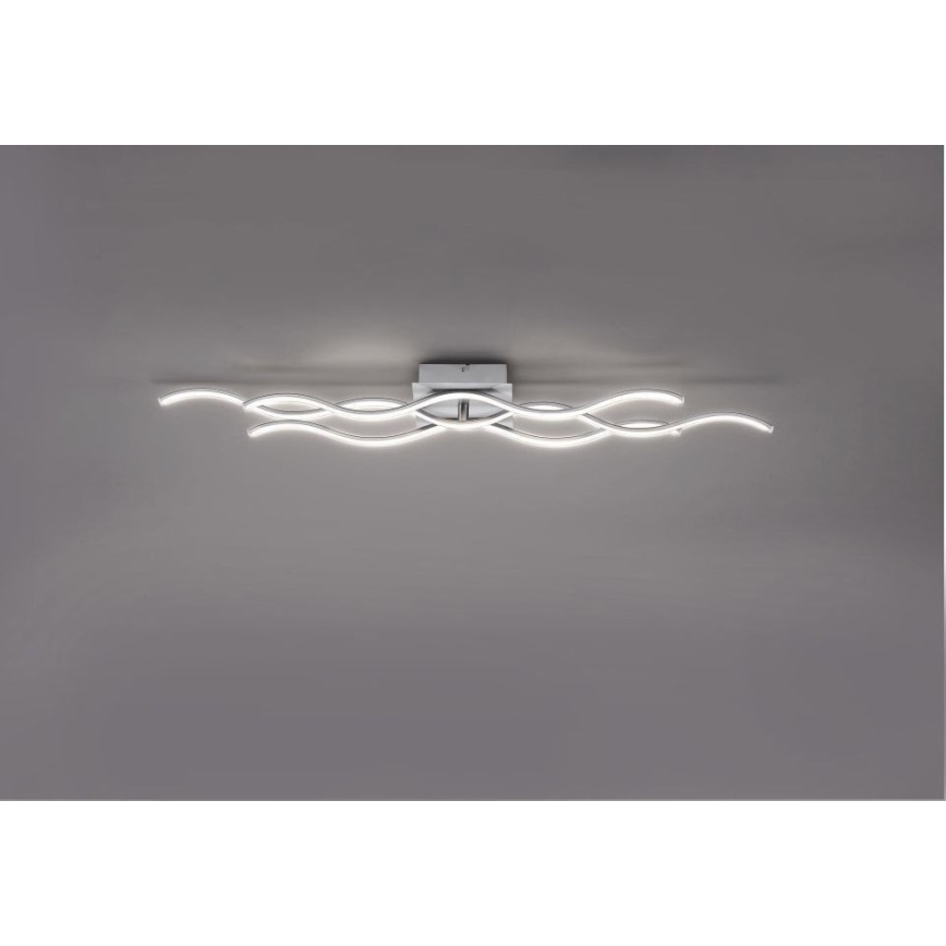 Leuchten Direkt 15166-55 - LED fastsatt Ljuskrona  WAWE LED/28W/230V matt krom