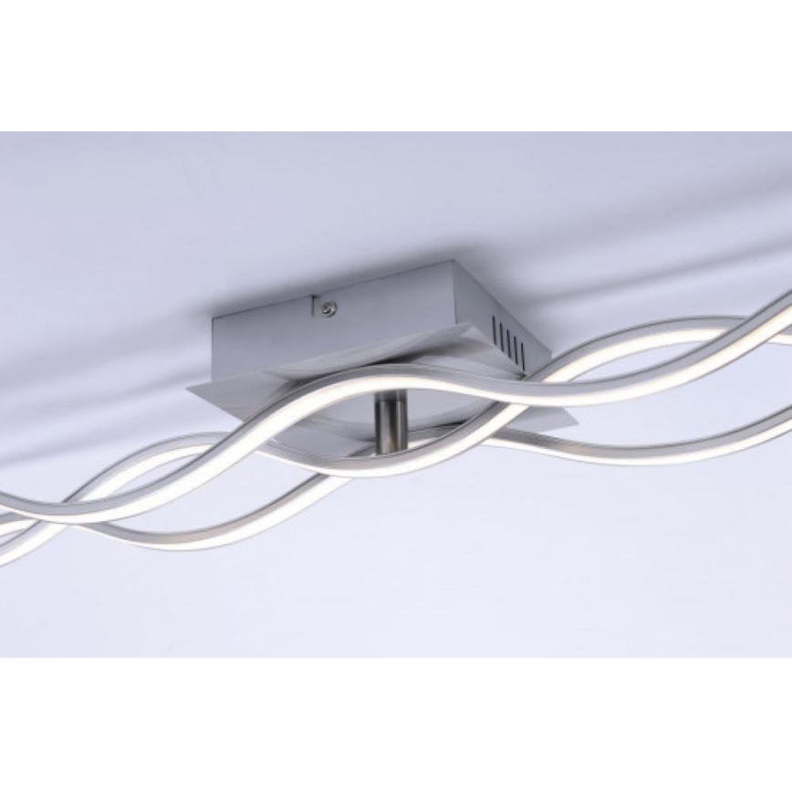 Leuchten Direkt 15166-55 - LED fastsatt Ljuskrona  WAWE LED/28W/230V matt krom